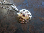 koper en messing, zilver en carneool