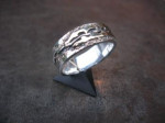 zilver en goud. Trouwring