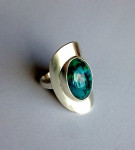 zilver met eilatsteen
